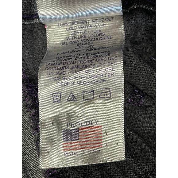 NYDJ-Not Your Daughter's Jeans Faux Leather‎ Pocket Accents Bootcut Black SZ 6P - Picture 9 of 12